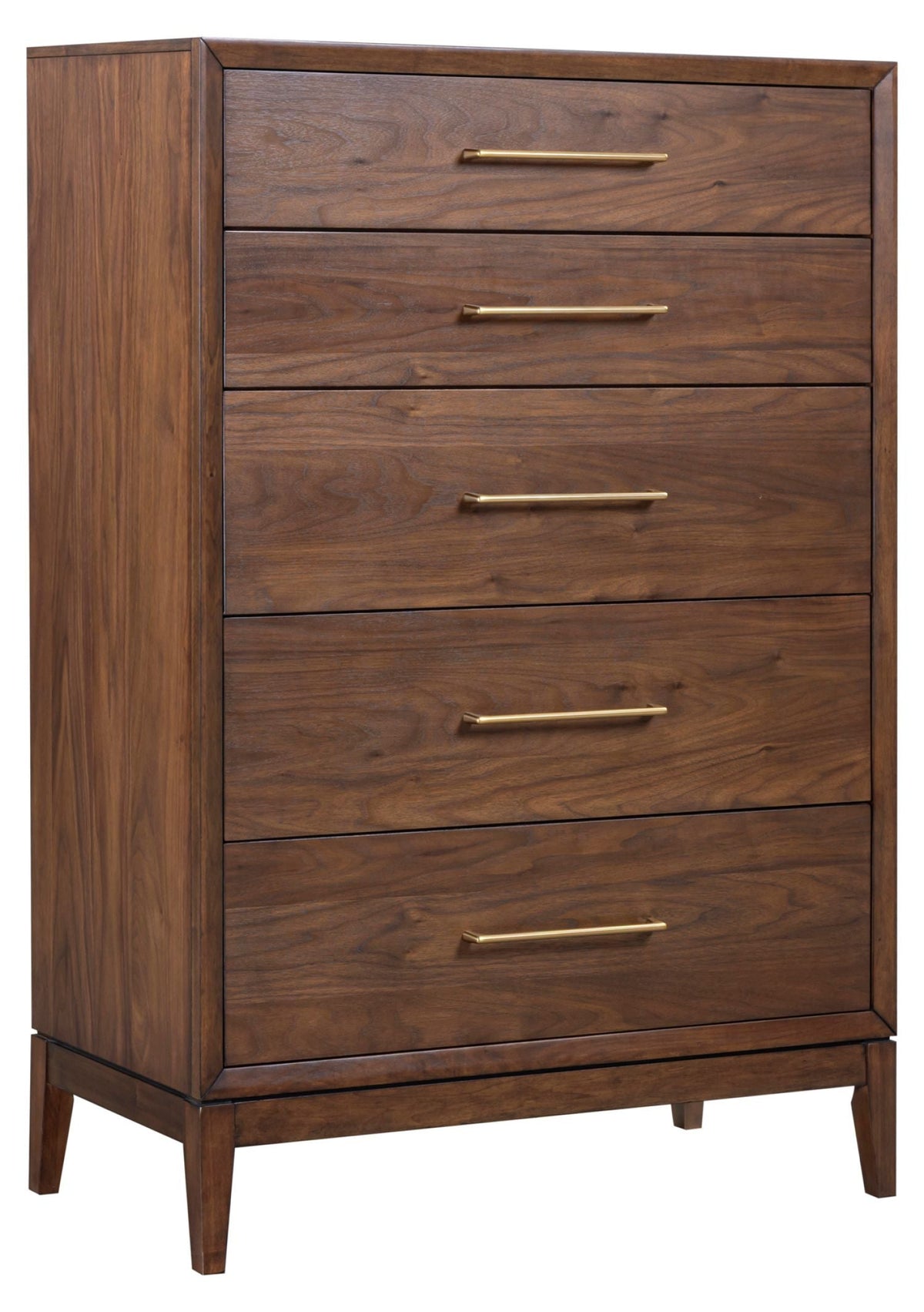 Walnut chest of drawers