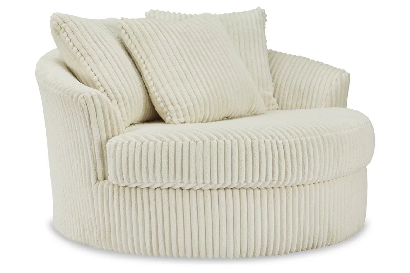 Oversized swivel accent chair