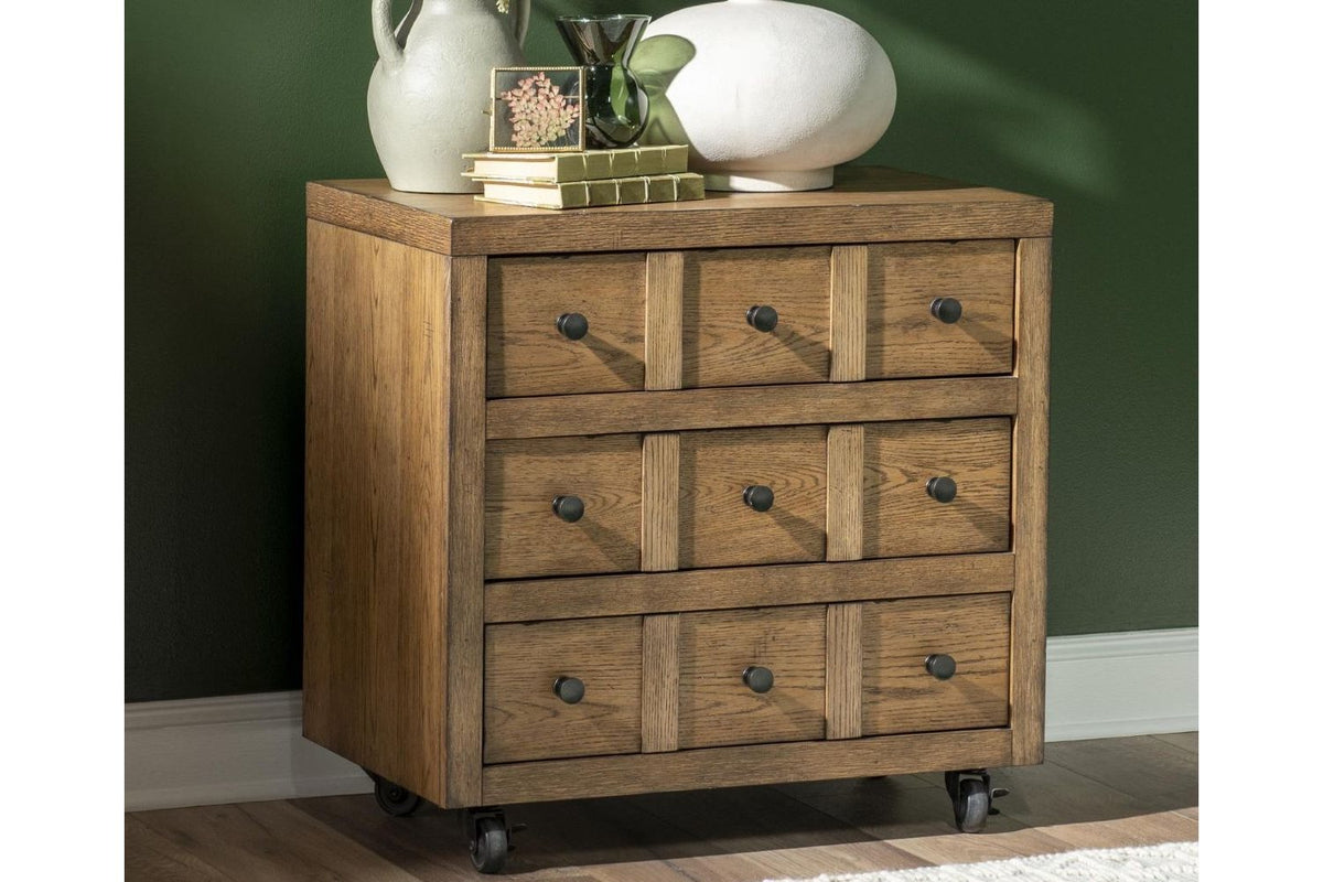 Three-drawer nightstand