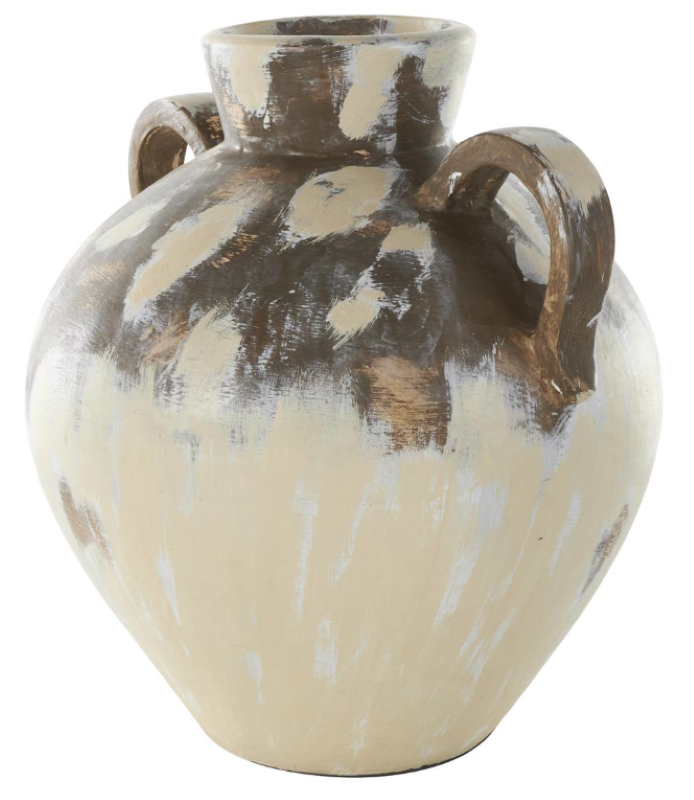 Cream Ceramic Antique Vase