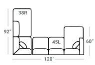 496 2Pc Stanton Sectional - Custom