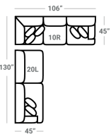 417 2Pc Stanton Sectional - Custom