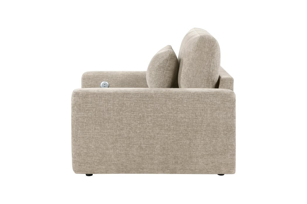 Cumulus Taupe Convertible Sleeper Chair