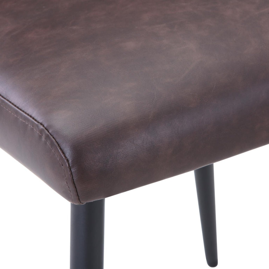 Maddox Dark Brown Upholstered Chair