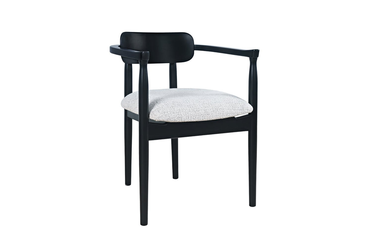 Linden Black Upholstered Dining Chair