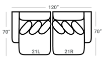 596 2Pc Stanton Sectional - Custom