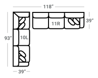 471 2Pc Stanton Sectional - Custom