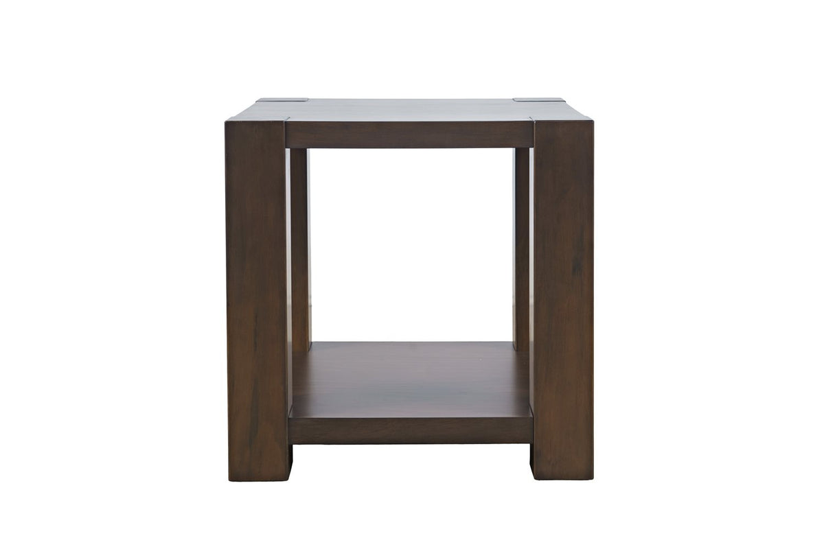 Brownstone Chocolate Square End Table