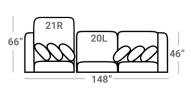 548 2Pc Stanton Sectional - Custom