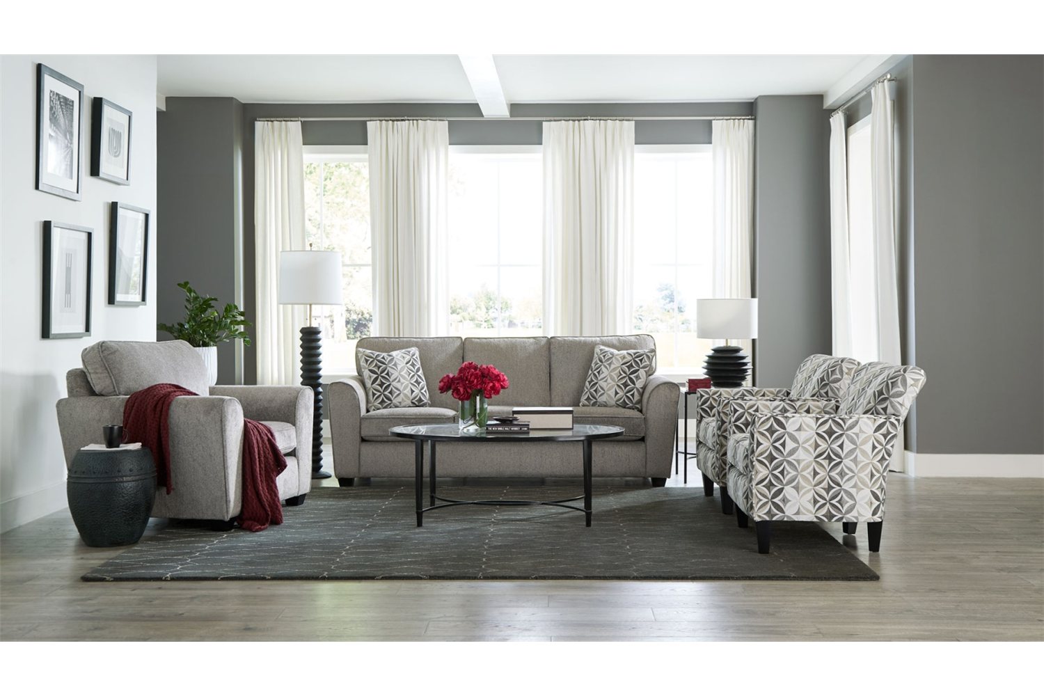643 Stanton Sofa - Lux Pewter