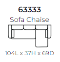 633 Stanton Sofa Chaise - Custom