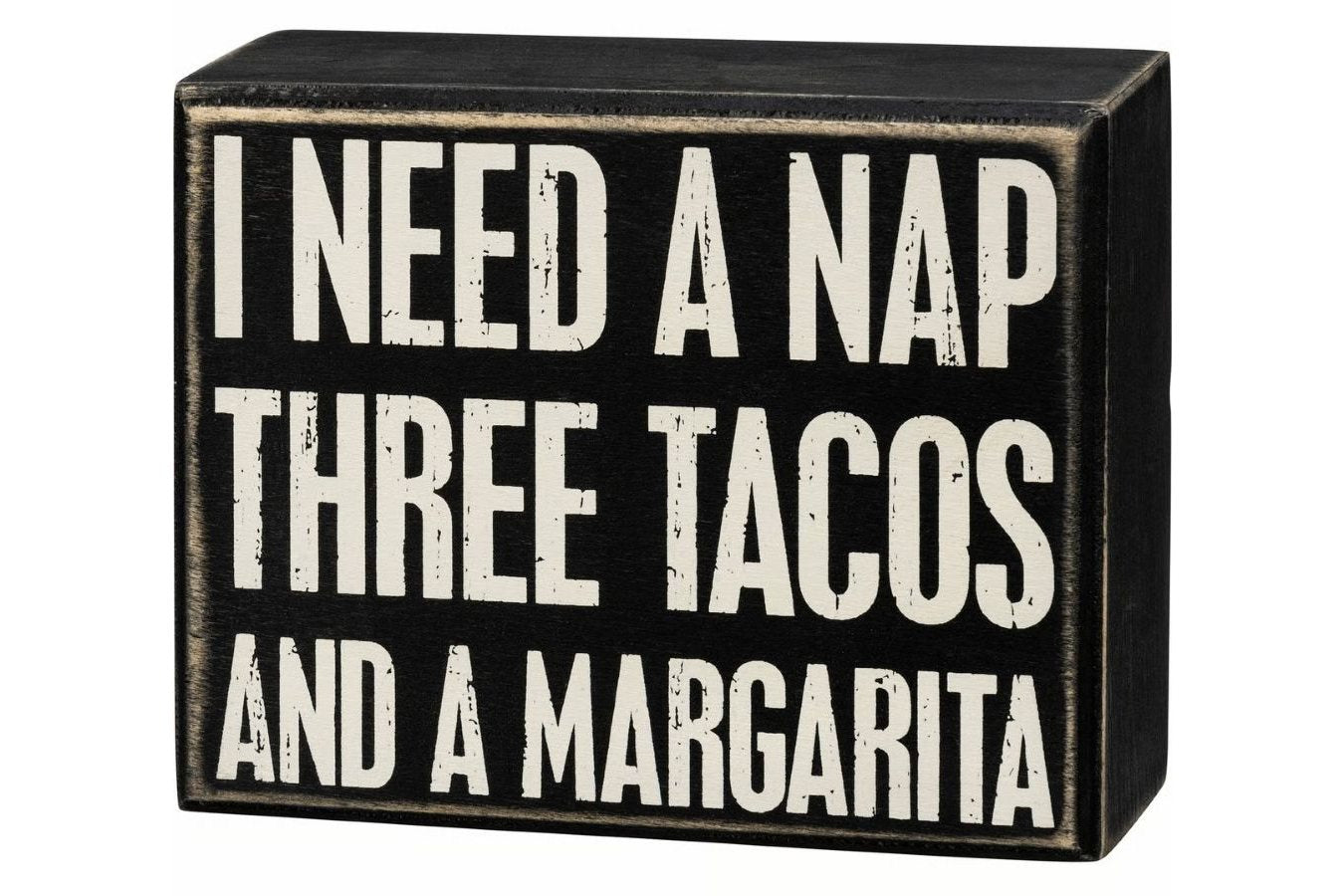Three Tacos Box Sign