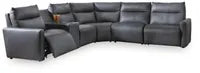 ModZ Blue 6-Piece Power Reclining Modular Sectional