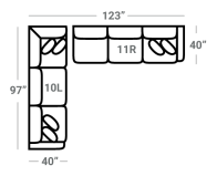 477 2Pc Stanton Sectional - Custom