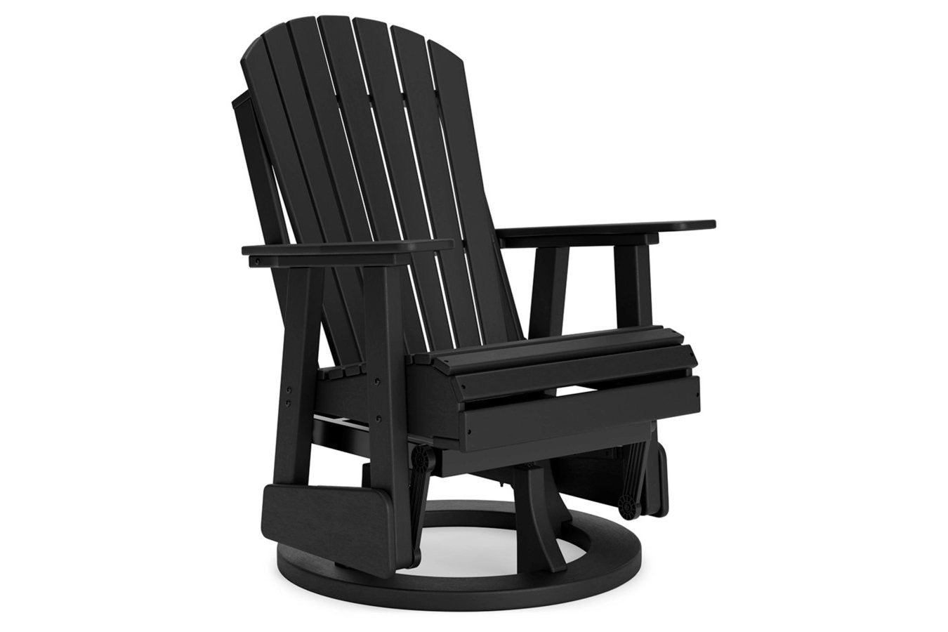 Hyland Wave Black Outdoor Swivel Glider Chair
