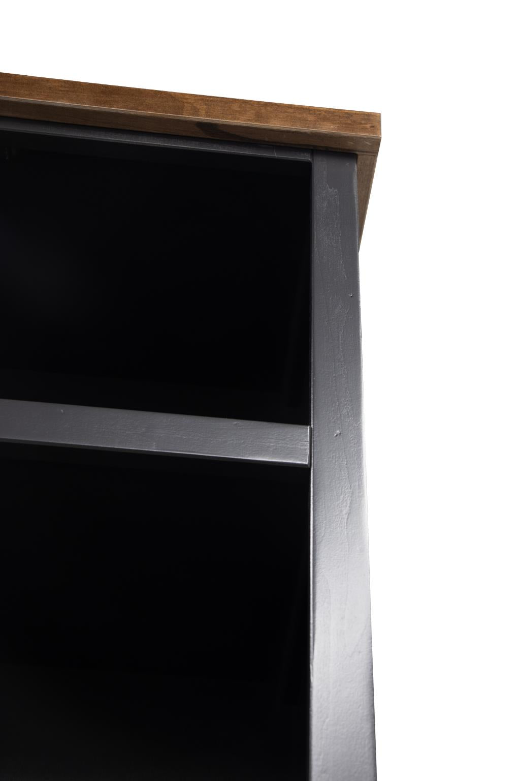Essex Black And Whiskey Bookcase