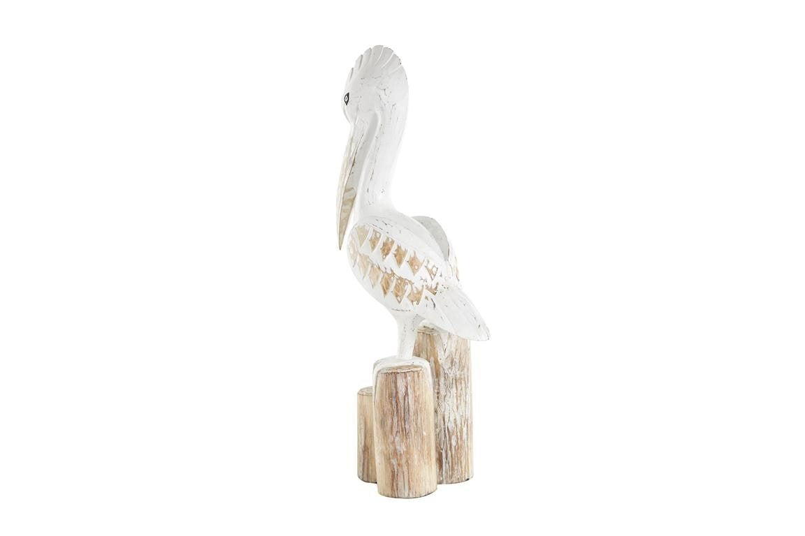 Wood Pelican Sculpture