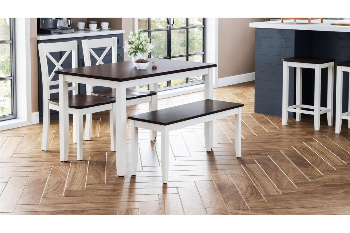 DISC-4PK DINING TBL, BENCH&2SC