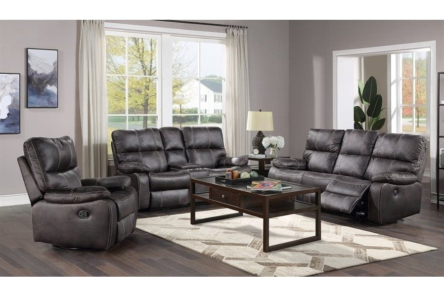 Jessie James Grey Power Reclining Sofa