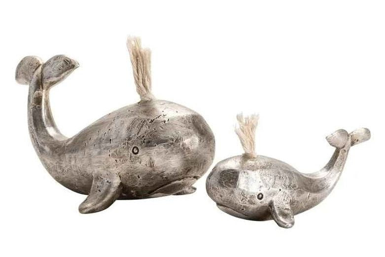 Whale Statues (Set of 2)