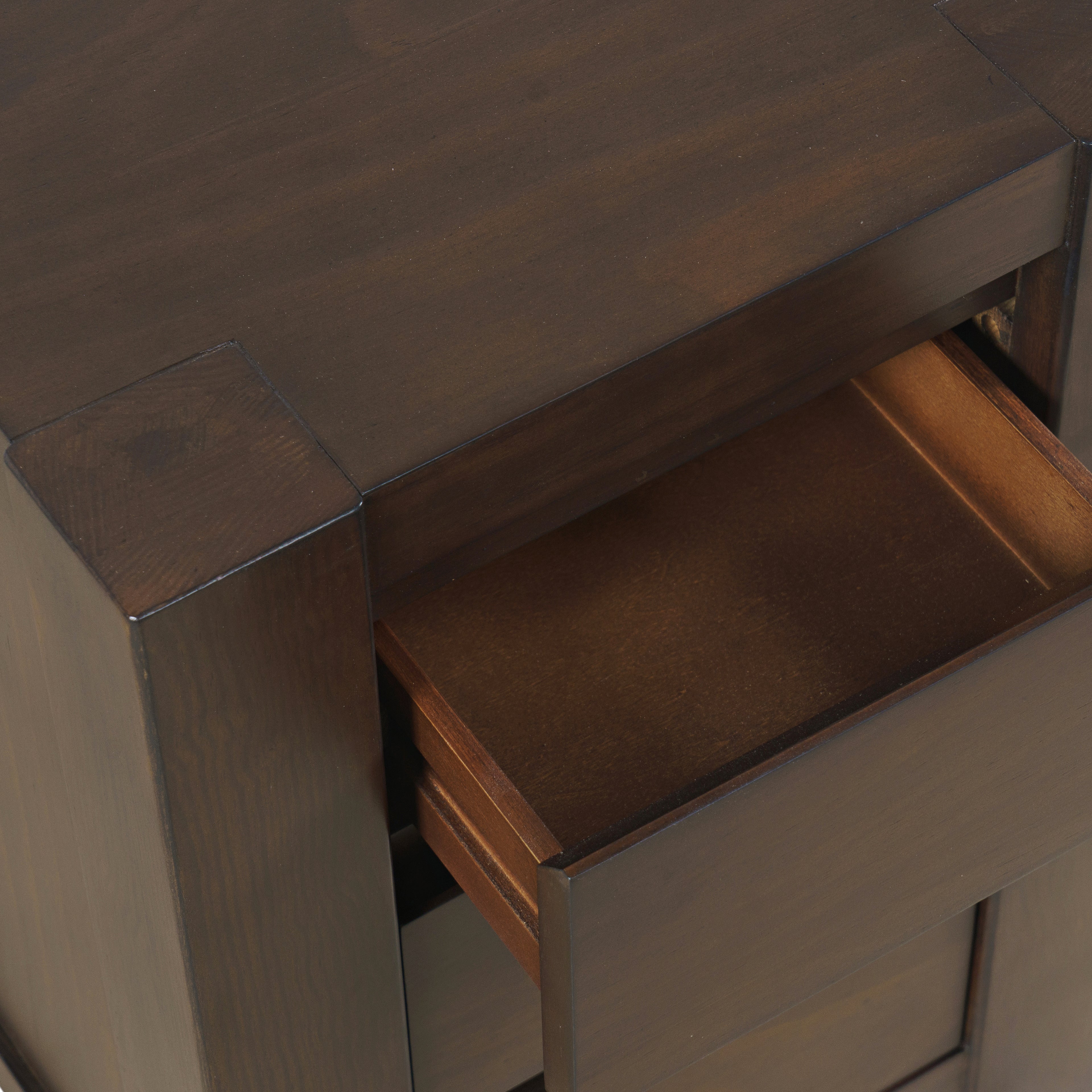 Brownstone Chocolate Chairside Chest