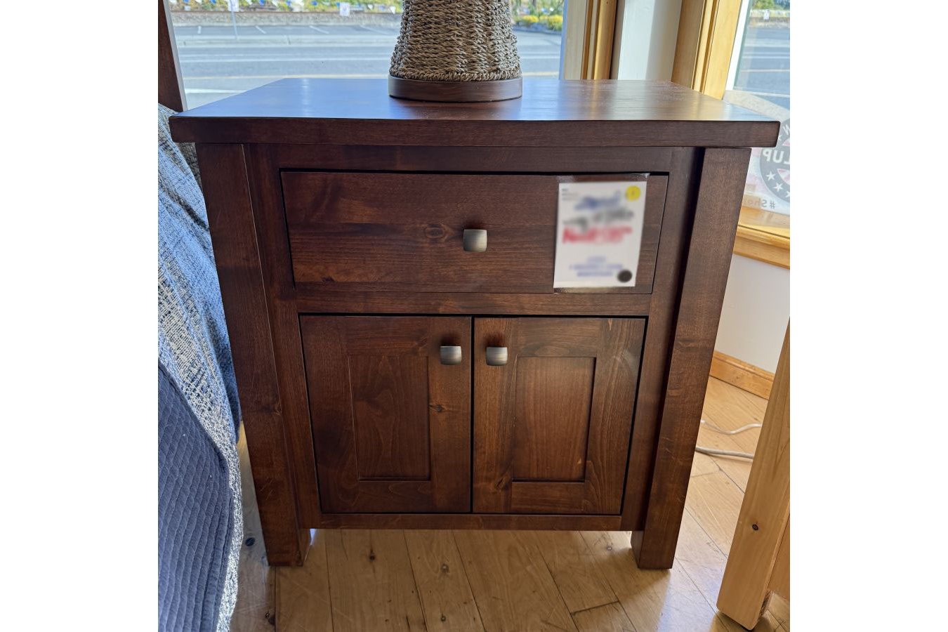 1-Drawer & 2-Door Nightstand - Alder