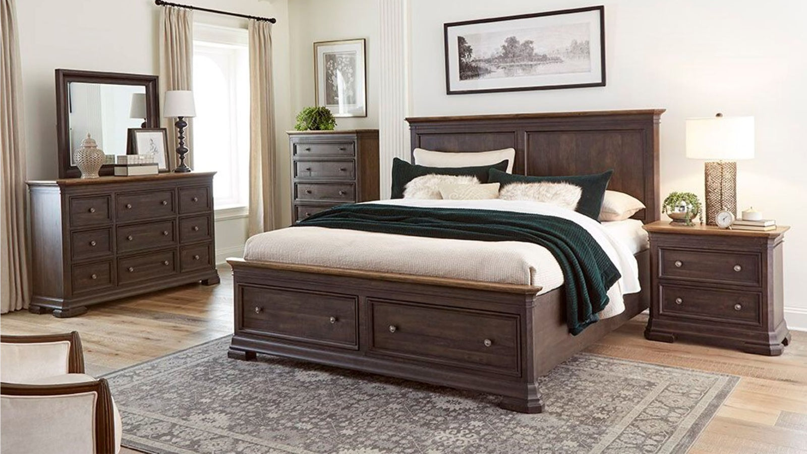 Grand Louie Storage Bed