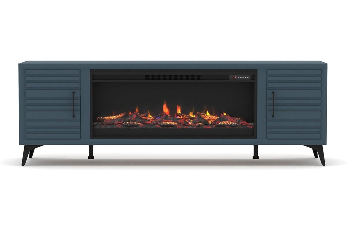 Malibu Blue 78" Fireplace TV Stand