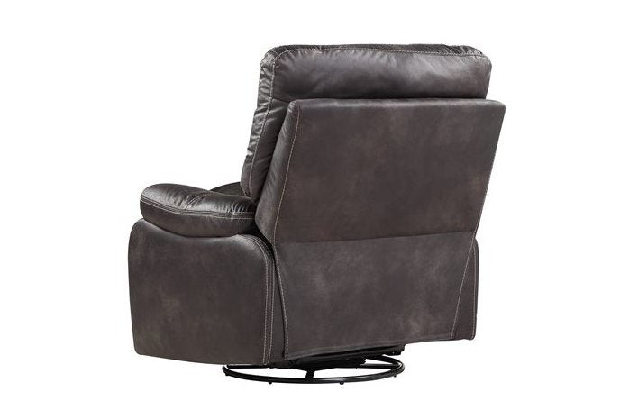 Jessie James Grey Swivel Glider Recliner