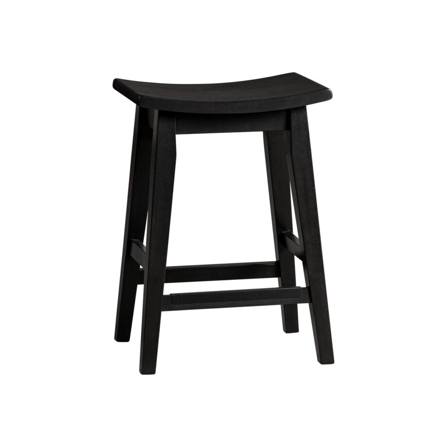 Austin Black Backless Counter Stool