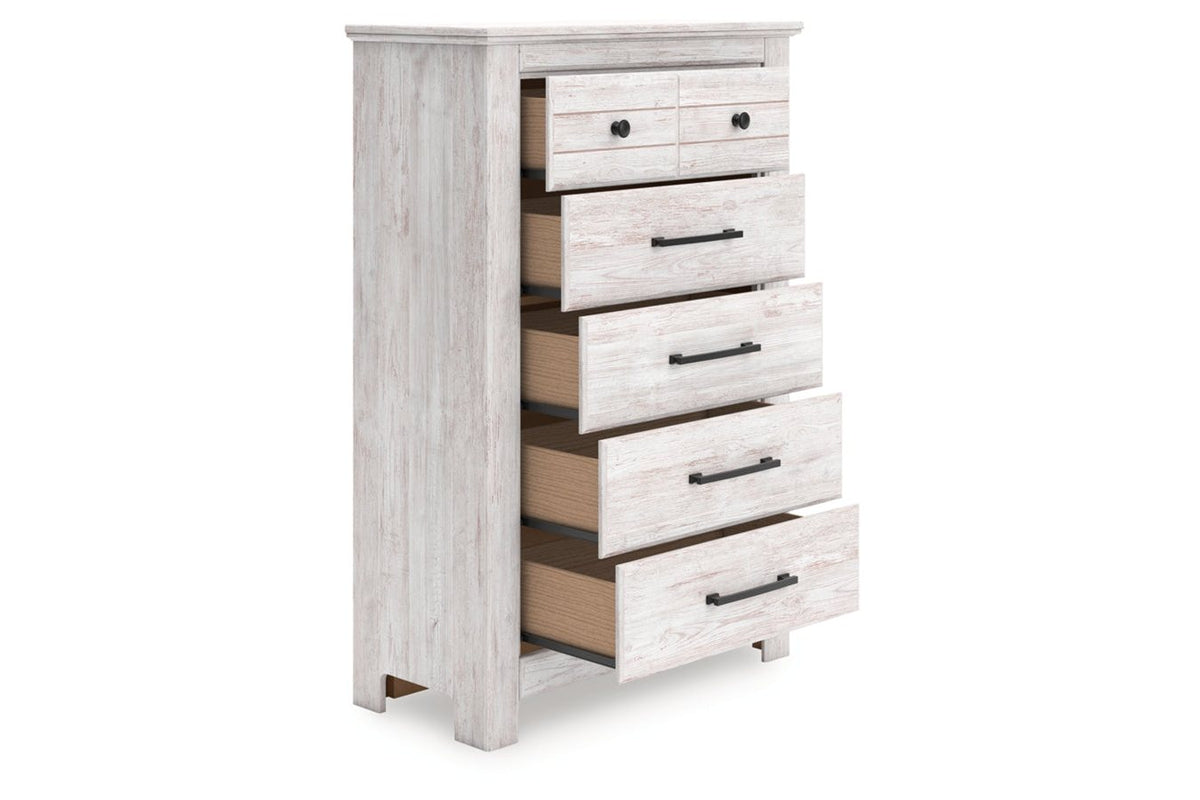 Makidern 5 Drawer Chest - Whitewash