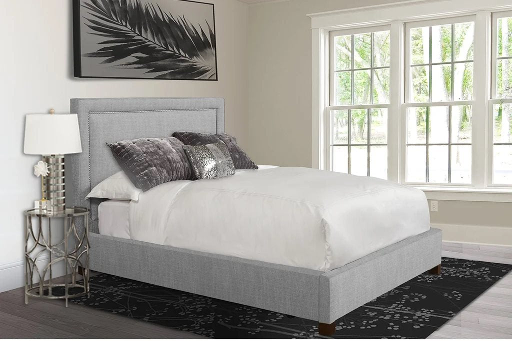 Cody Mineral Gray Upholstered Bed