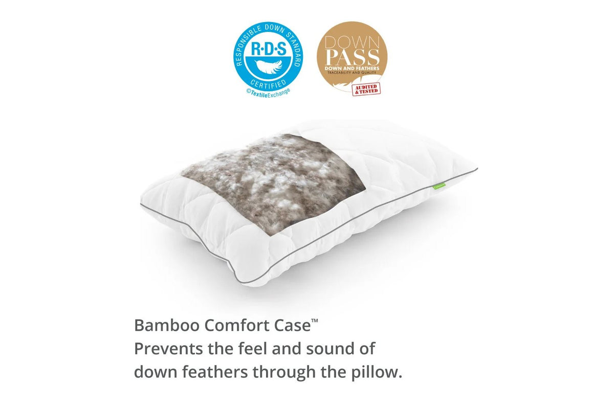 Cariloha Goose Down Feather Bamboo Pillow
