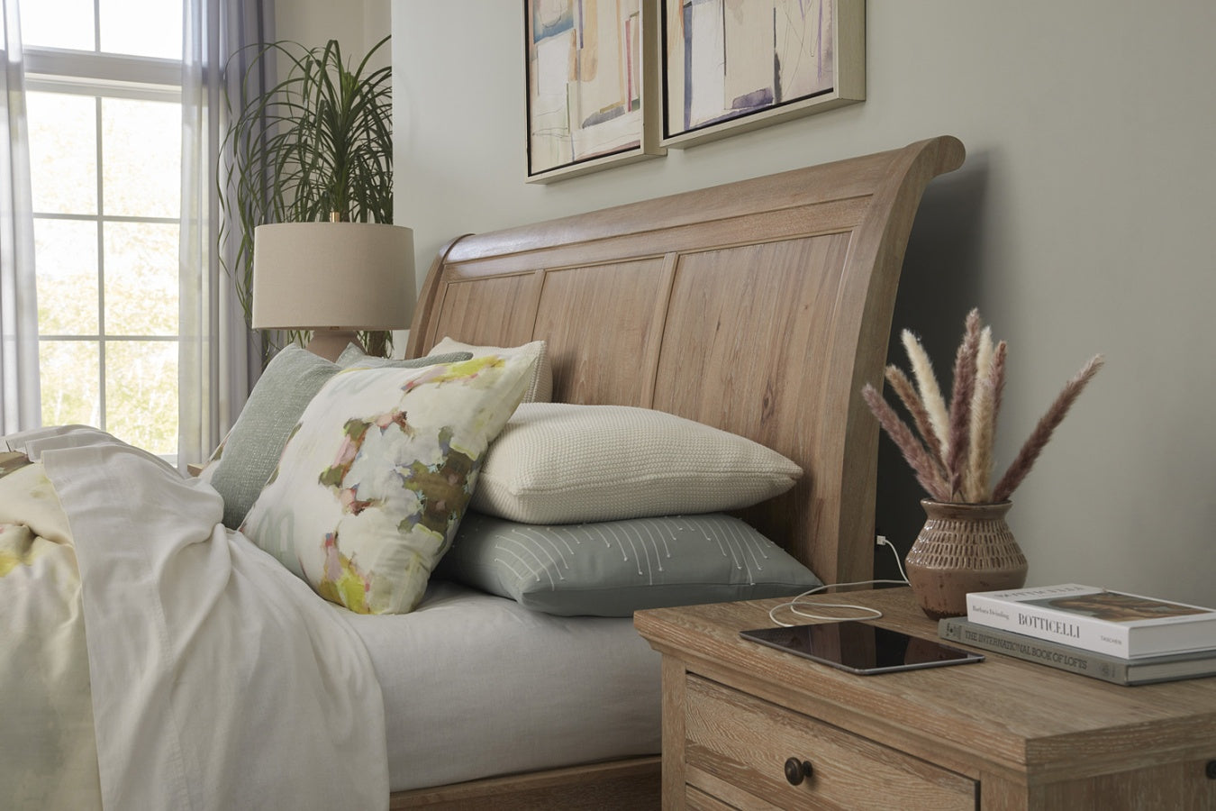 Cambridge Khaki Storage Sleigh Bed