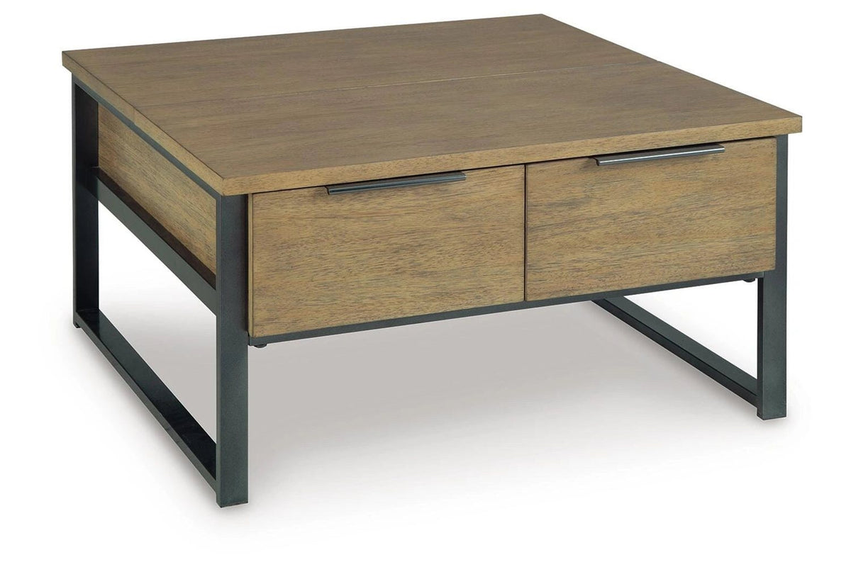 Montia Light Brown Lift-Top Coffee Table