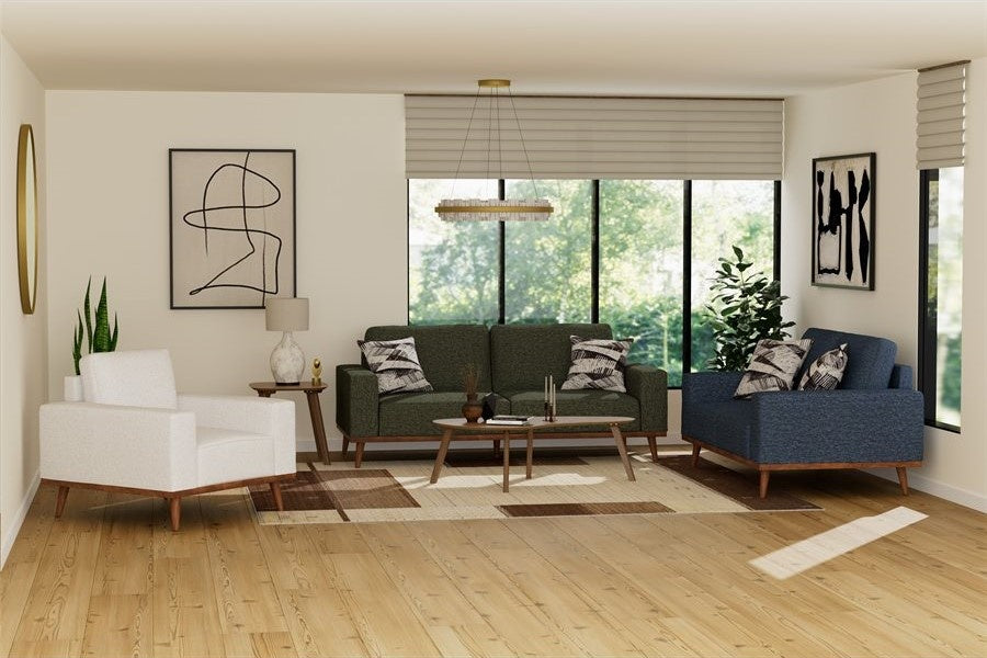Heath Navy Loveseat