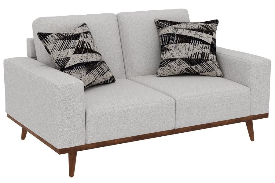 Heath White Loveseat