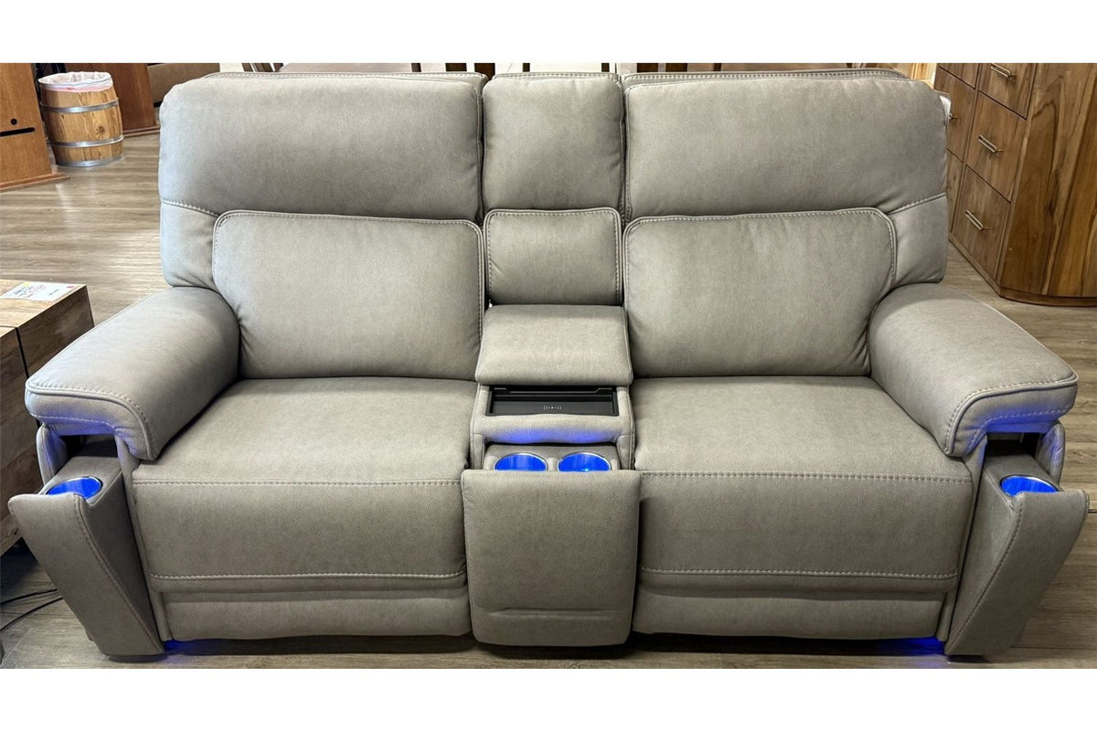 Jumbo Steel Home Theater Console Loveseat