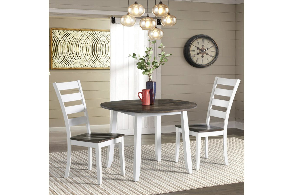 Kona White Drop Leaf Table