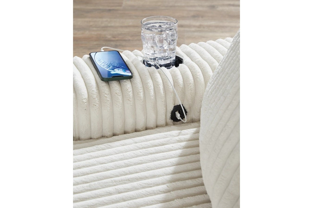 Lindyn Ivory Oversized Chaise