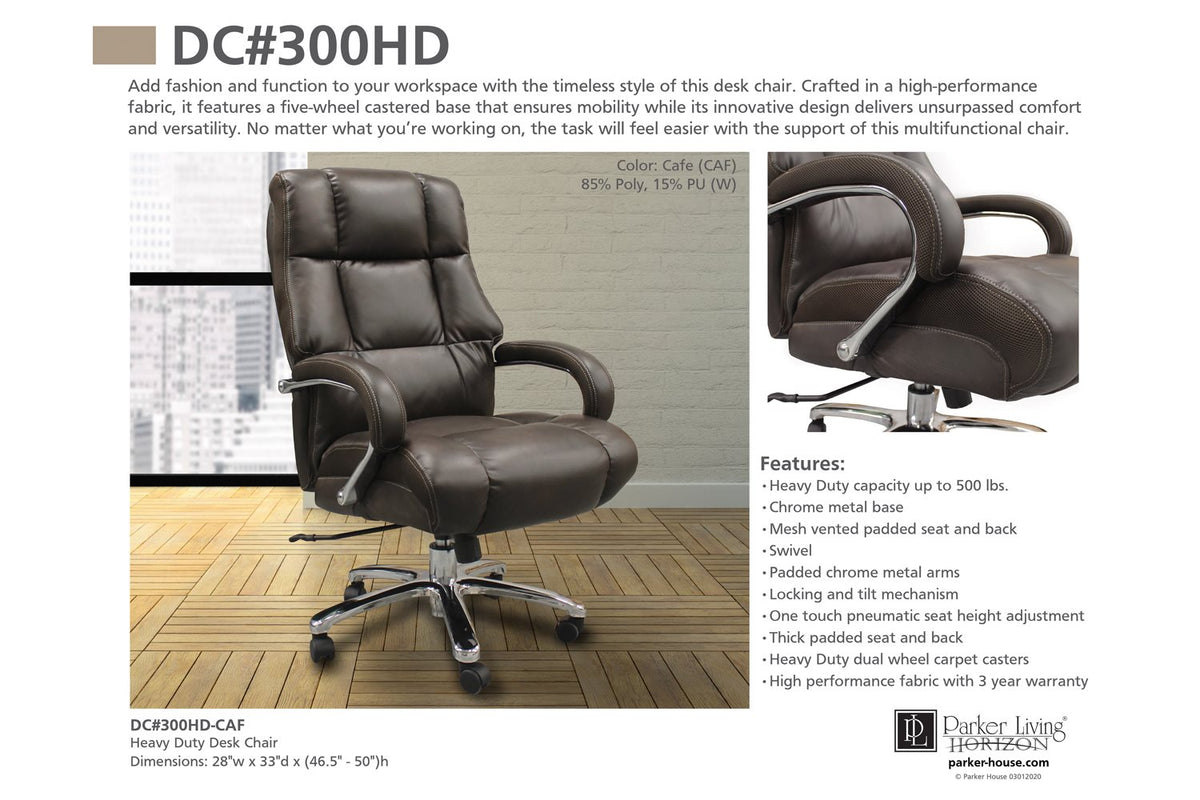 Cafe Heavy-Duty Fabric Desk Chair