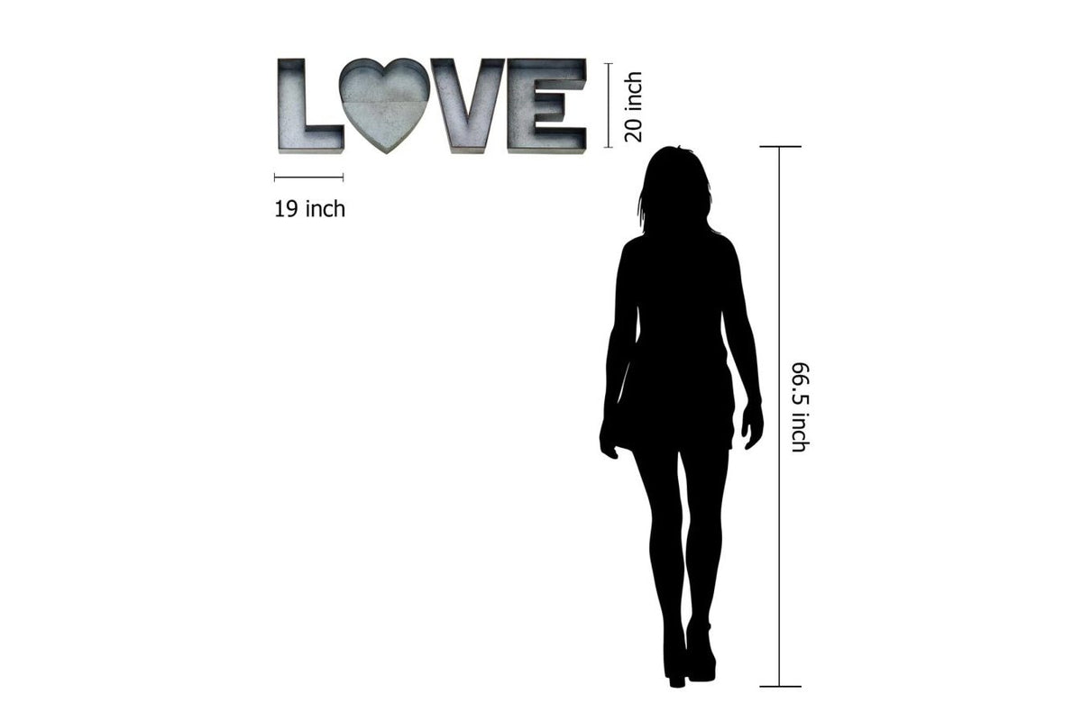 Love Metal Wall Decor