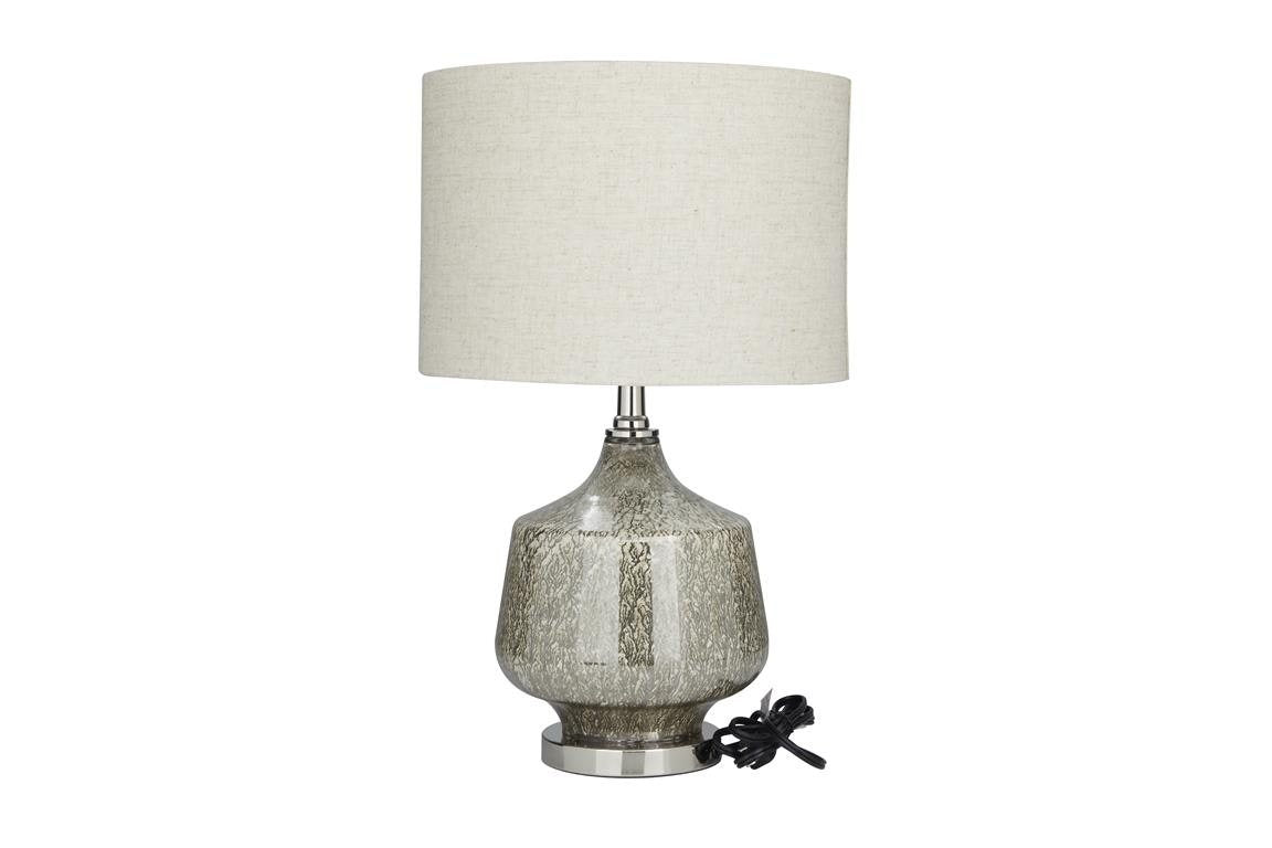 Table Lamp w/ Faux Mercury Glass Finish