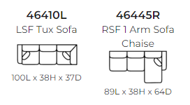 464 2Pc Stanton Sectional - Custom