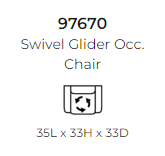 976 Stanton Swivel Chair - Dublin Dolphin