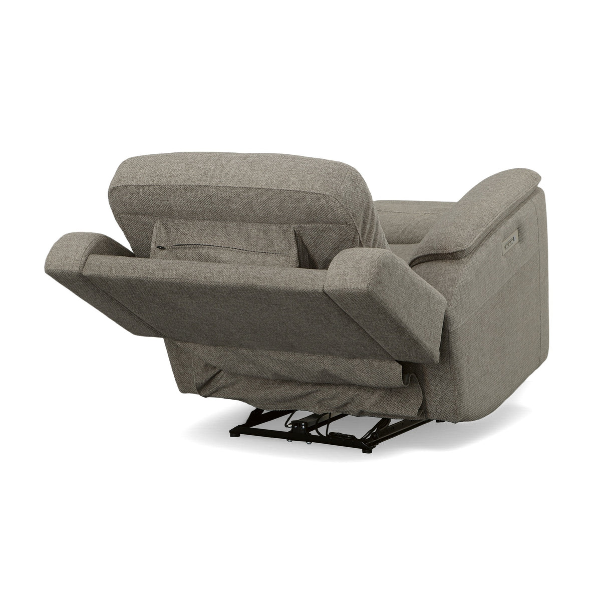 Henry Fog Gray Power Recliner with Power Headrest and Lumbar