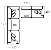 467 2Pc Stanton Sectional - Custom