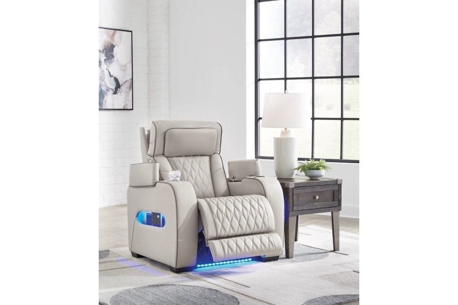 Boyington Gray Triple Power Recliner